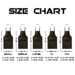 leather aprons size chart