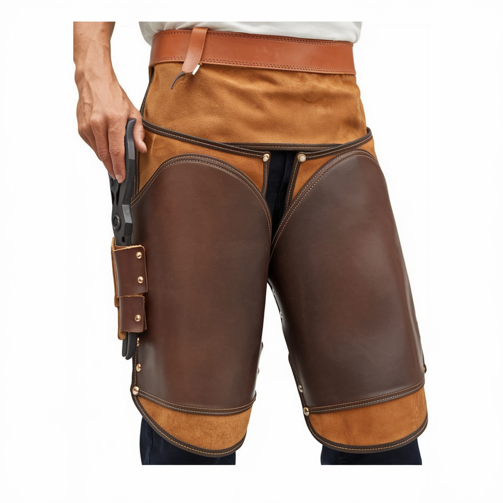 brown suede farrier apron 9 Traditional Suede Farrier Leather Apron