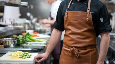 How leather aprons prevent burns and spills