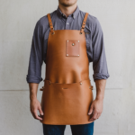 Spencer 2 Pockets Brown Crazyhorse Leather Apron