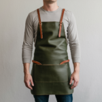 Mason 1 Pocket Green Crazyhorse Leather Apron