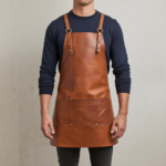 Callahan 1 Pocket Brown Cowhide Leather Apron