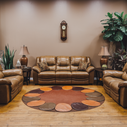 Elegant Interior Style Cowhide Leather Rug