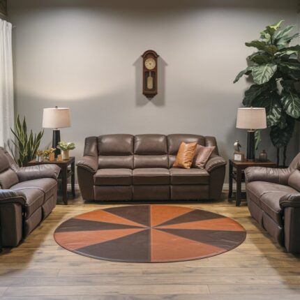 Sophisticated Interior Look Cowhide Leather Rug