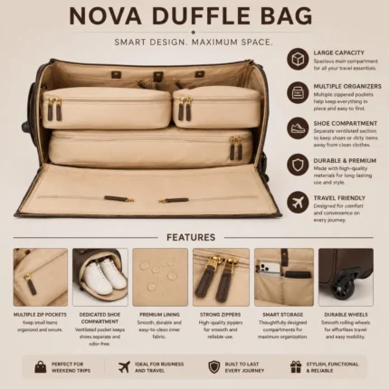 nova duffle bags
