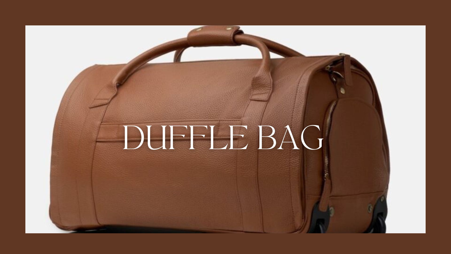 Apron Crafts NOVA Convertible Real Leather Duffle Bag – Regular