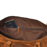 Custom Leather Duffle Bag-Perfect Weekend Travel & Gym for Men