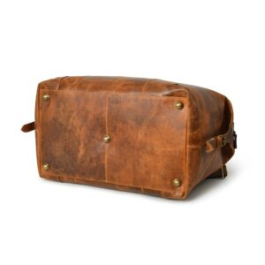 Custom Leather Duffle Bag-Perfect Weekend Travel & Gym for Men