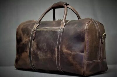 Full Grain Leather Travel Duffle Bag
