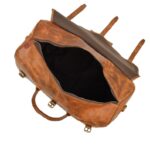 Leather travel bag for men-Handmade Brown Weekender