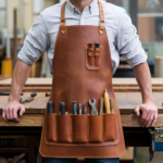 Heritage Maker Brown Leather Carpentry Apron