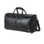 Men’s Leather Duffel Bag with Shoe Compartment - Image 2