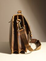 Myers Personalized Vintage Leather Messenger Bag & Briefcase for Men Limited Edition - Image 2