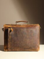 Myers Personalized Vintage Leather Messenger Bag & Briefcase for Men Limited Edition - Image 4