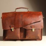Myers Personalized Vintage Leather Messenger Bag & Briefcase for Men