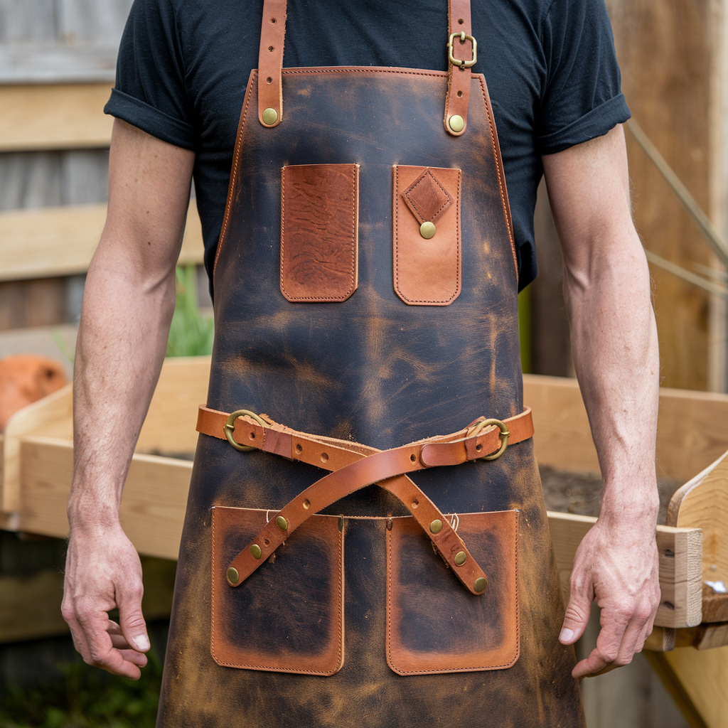 PlantMaster Leather Designer Apron | Designed for Long Hours of Work - Image 1