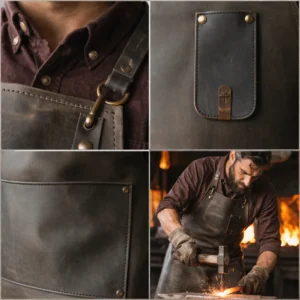 Eternal Guard Grey Blacksmith Leather Apron