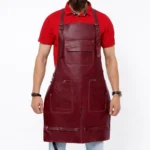 Blacksmith Leather Apron with Split Leg – Heavy Duty Cowhide Welding & Forging Apron - Image 3