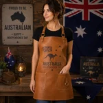 Australia Independence Day Leather Apron for Women