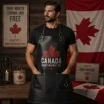 Men's Canada Independence Day Leather Apron