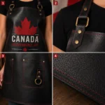 Canada Independence Day Leather Apron for Women - Image 2