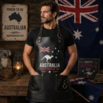 Men's Australia Independence Day Leather Apron
