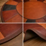 Cozy Home Accent Cowhide Leather Rug - Image 2