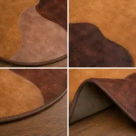 Luxury Floor Decor Cowhide Leather Rug - Image 2