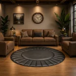 Home Decor Accent Cowhide Leather Rug