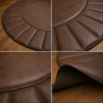 Stylish Living Room Cowhide Leather Rug - Image 2