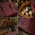 Survival Gear Pull Up Leather Log Carrier - Image 2