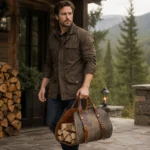 Bushcraft Tools Pull Up Leather Log Carrier