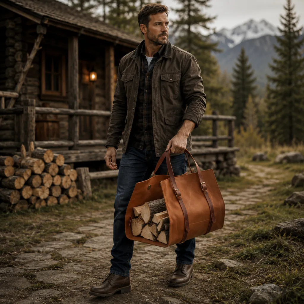 Log-8.webp Eco-Friendly Woods Crazy Horse Log Carrier - Image 1
