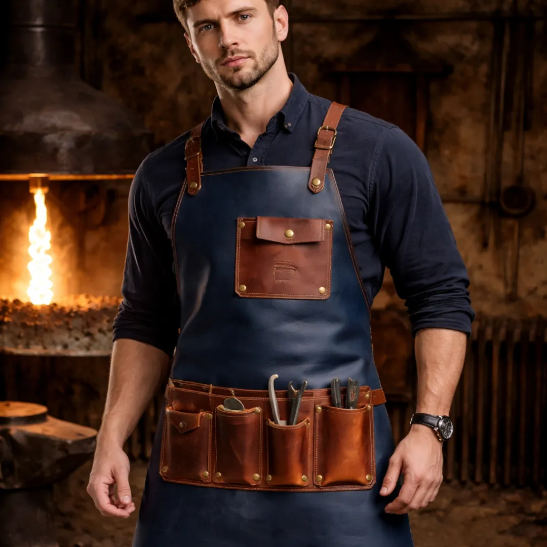 Untitled-14-1.webp Steelhide Tough Crazy Horse Leather Apron - Image 1