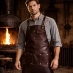 Stonewood Elite Crazy Horse Leather Apron | Maroon