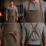 Black Forge Sentinel Crazy Horse Leather Apron - Image 2
