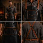 Iron Warrior Blacksmith Crazy Horse Leather Apron - Image 2