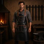 Iron Warrior Blacksmith Crazy Horse Leather Apron