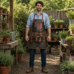 RusticGrow Leather Gardening Apron