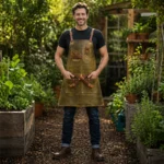 NatureTough Leather Gardening Apron