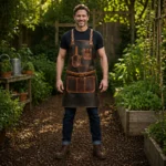 VerdantShield Leather Gardening Apron