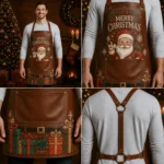 Frosty’s Forge Brown Crazy Horse Leather Apron - Image 2