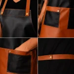 MixMaster Bar Cowhide Leather Apron - Double Up! - Image 2