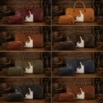 Premium Leather Buffalo Travel & Gym Duffle Bag - Image 3