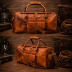 Custom Leather Travel Bag-Weekender & Carry-On for Men