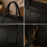 Men's 30-Inch Genuine Vintage Leather Duffel Bag - Image 2