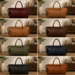 Men's 30-Inch Genuine Vintage Leather Duffel Bag - Image 3