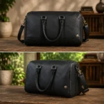 Leather Two Tone Genuine Travel Men's Vintage Duffle Bag