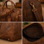 Leather Weekend Travel Bag | Full Grain Leather Duffle Bag - Image 2