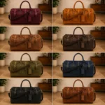 Leather Weekend Travel Bag | Full Grain Leather Duffle Bag - Image 3
